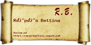 Répás Bettina névjegykártya